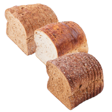 Bakkersbrood wit meerzaden, volkoren meerzaden of volkoren dubbel donker meerzaden
